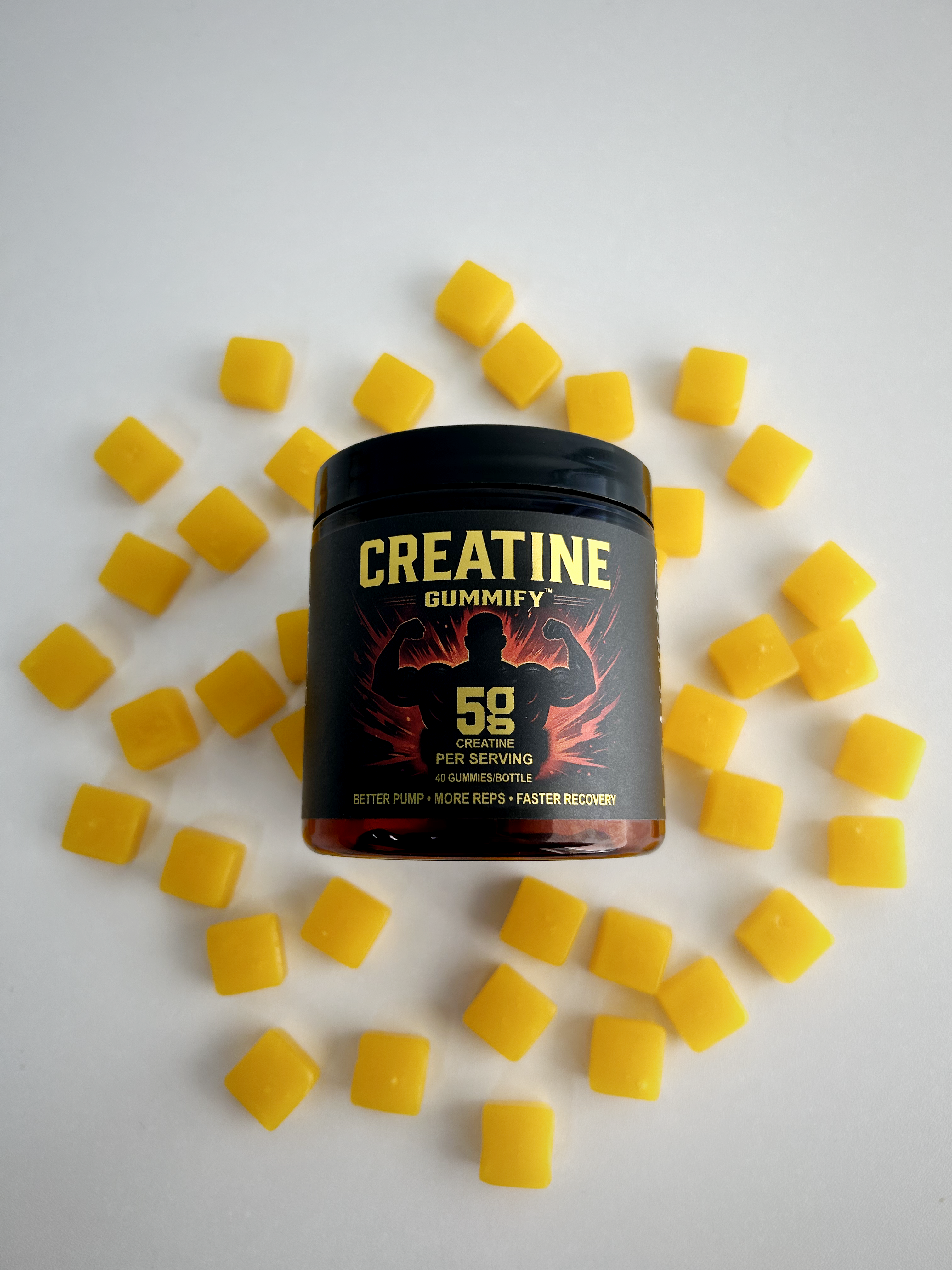 Tangerine Creatine Monohydrate Gummies – 40 Count