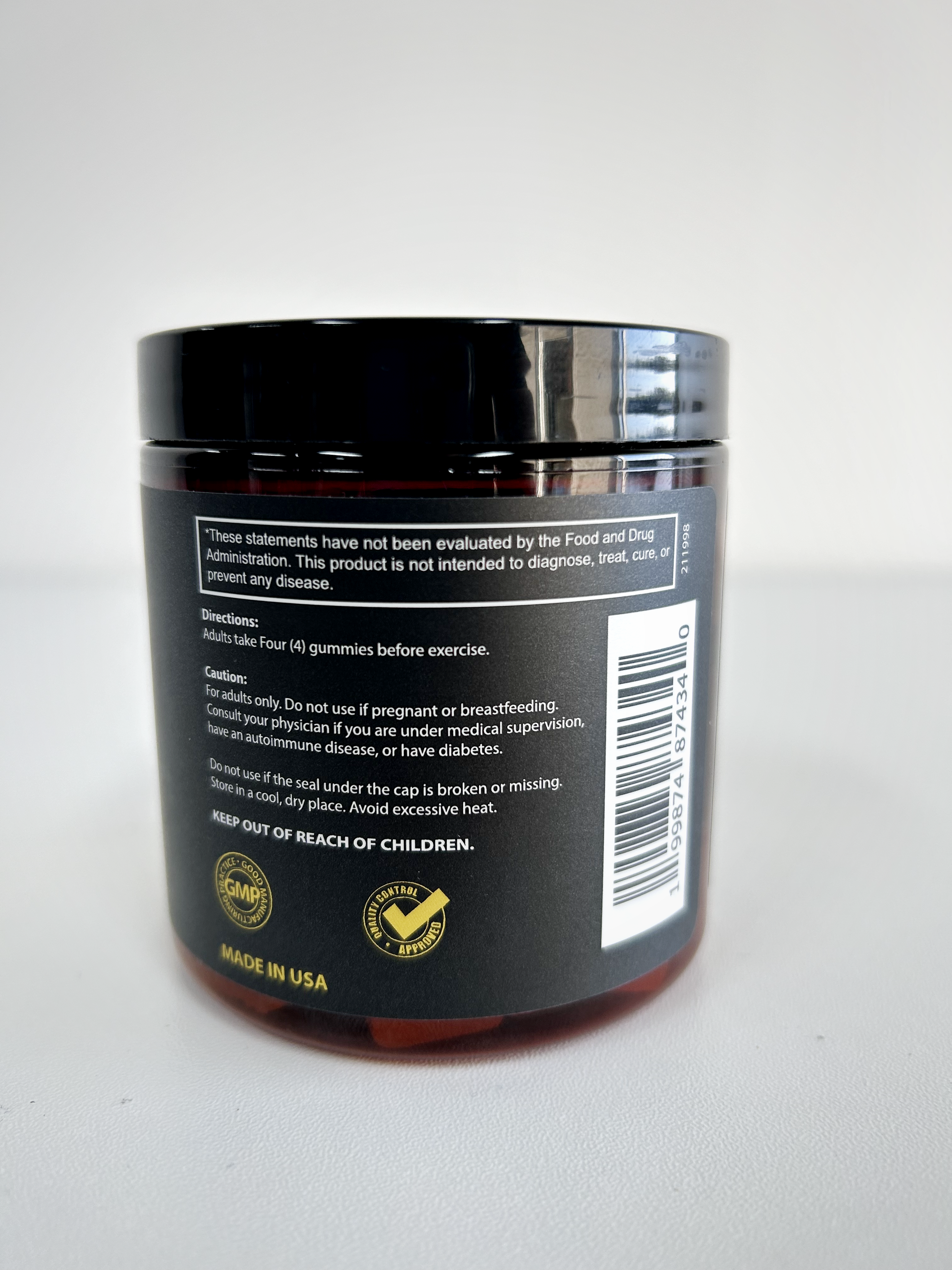 Tangerine Creatine Monohydrate Gummies – 40 Count