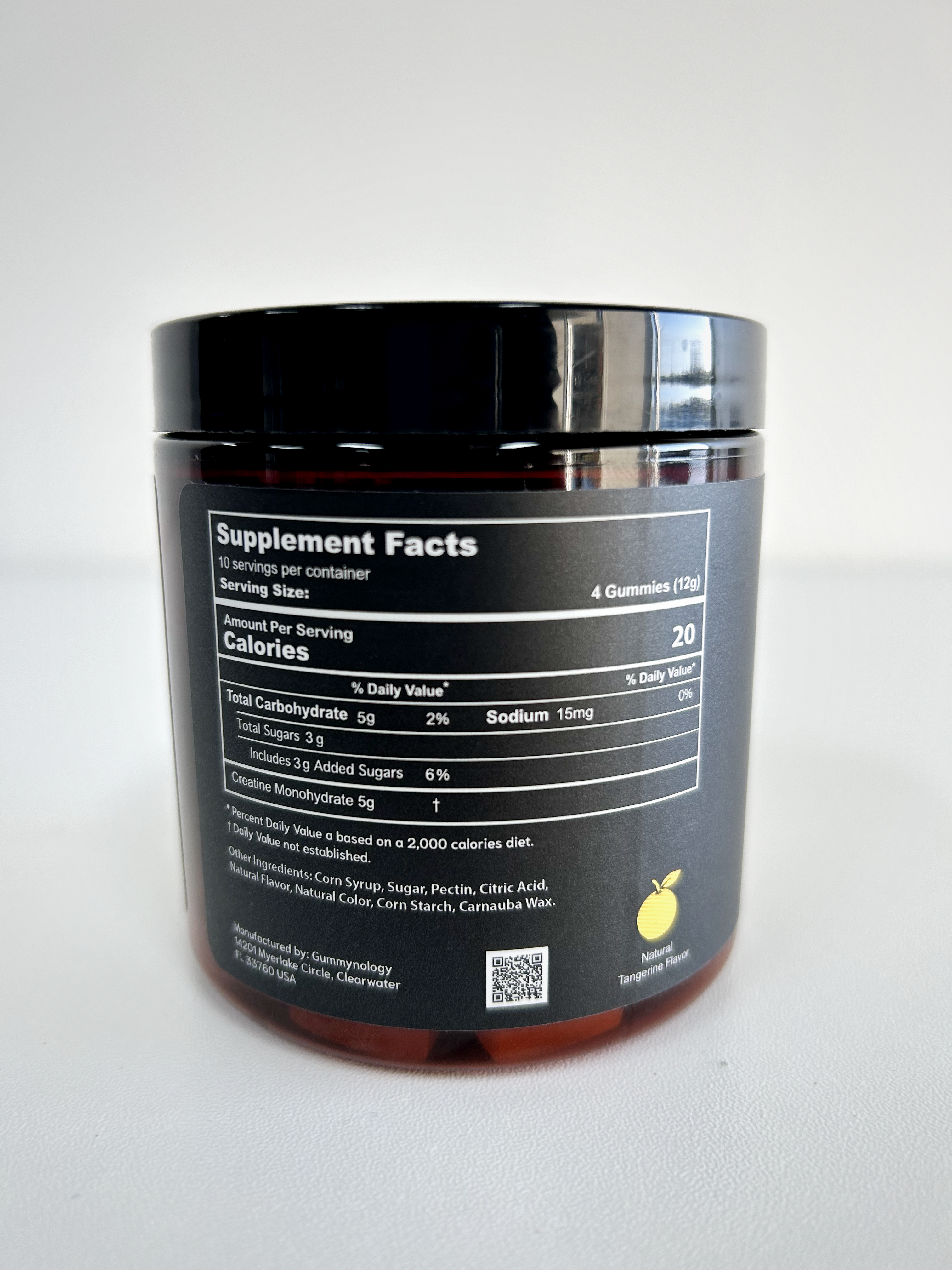 Tangerine Creatine Monohydrate Gummies – 40 Count